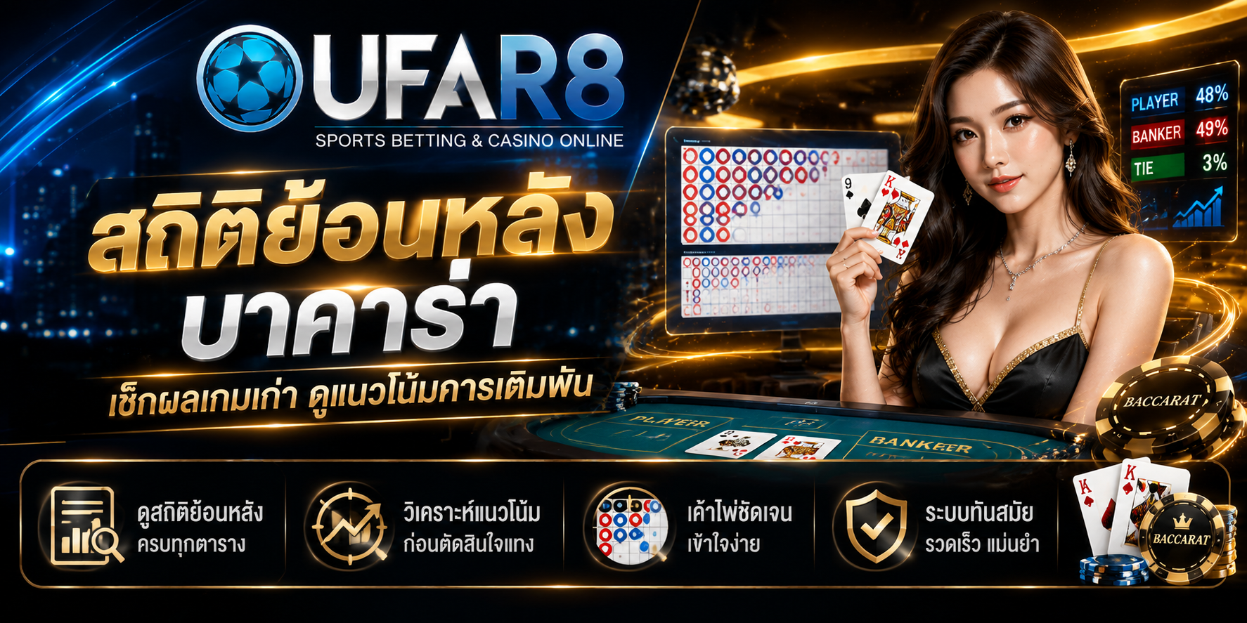 สถิติย้อนหลัง บาคาร่า